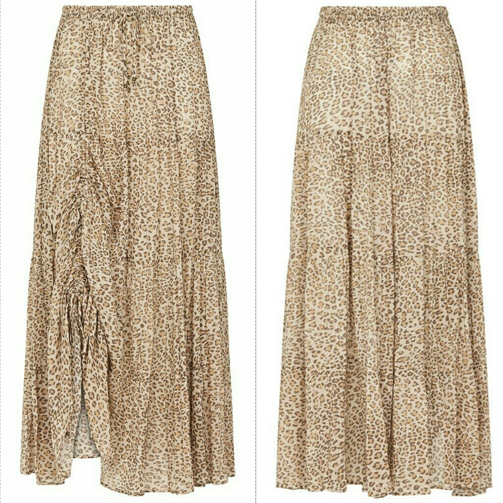 New spell designs frankie peasant skirt cheetah L - Picture 4 of 8